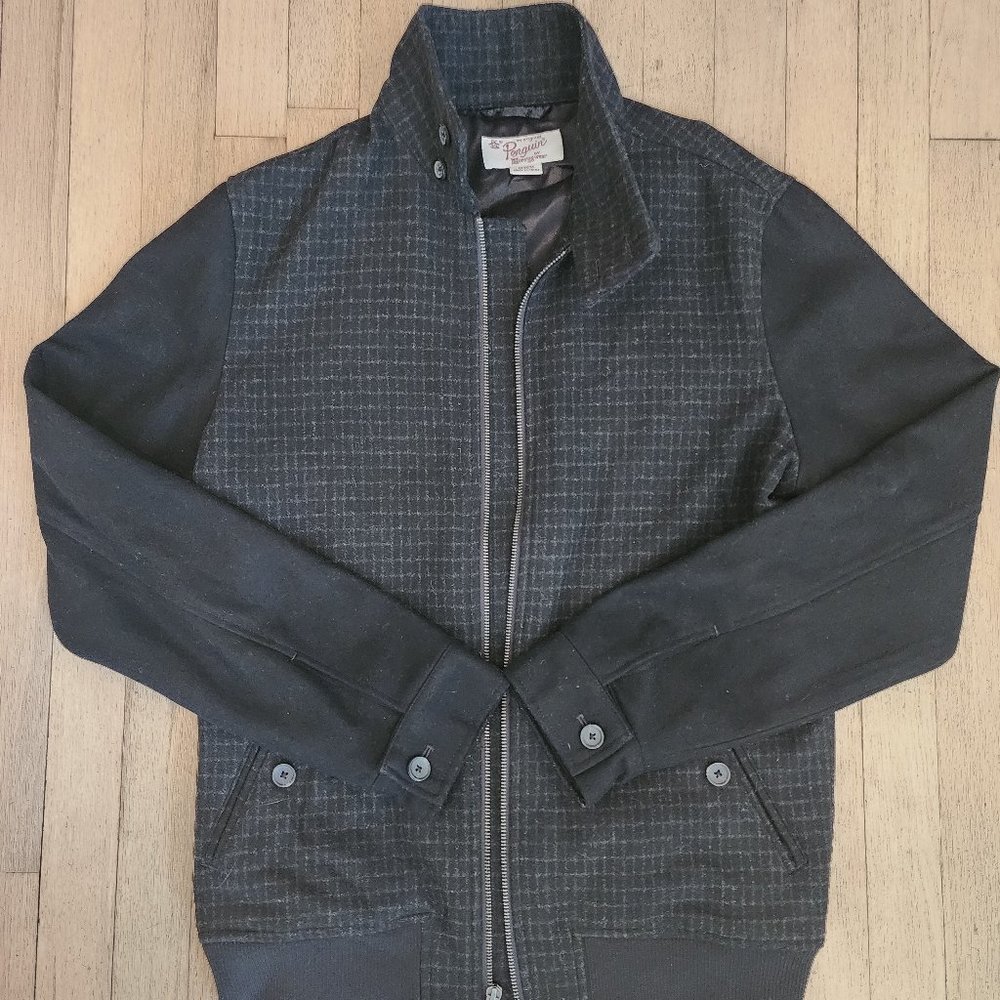 Original Penguin Wool Two Tone Bomber Jacke